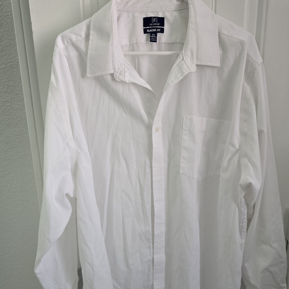 Classic White Men's Shirt
